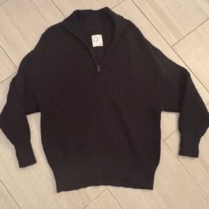 Offline by Aerie quarter zip black size medium